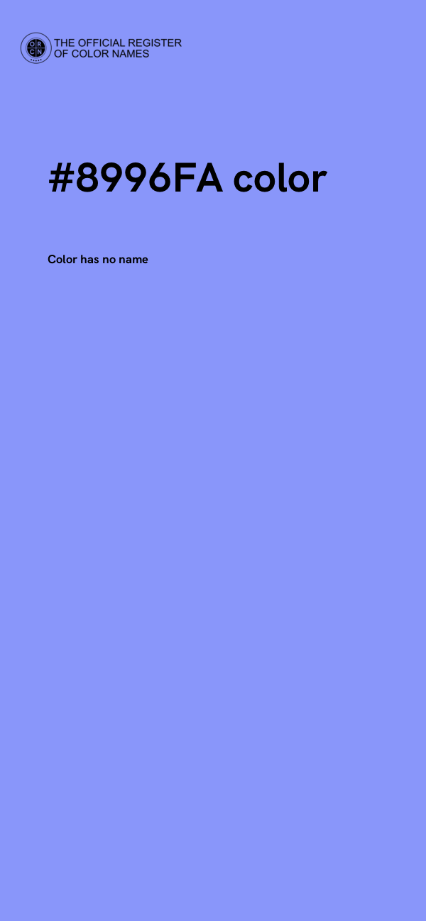 #8996FA color image