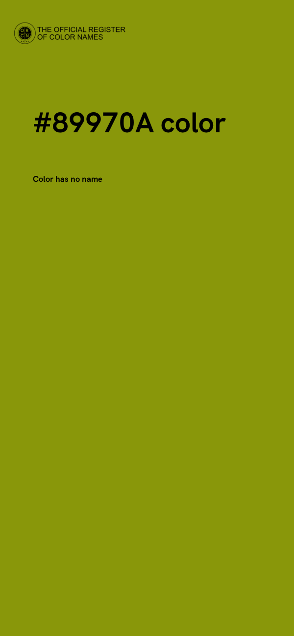 #89970A color image