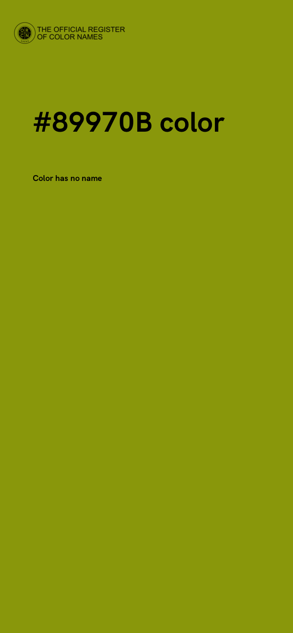 #89970B color image
