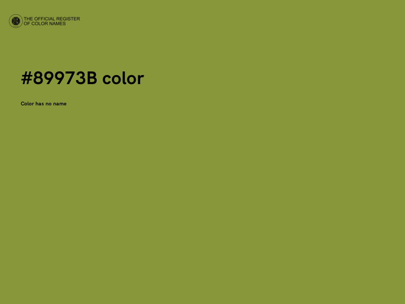 #89973B color image