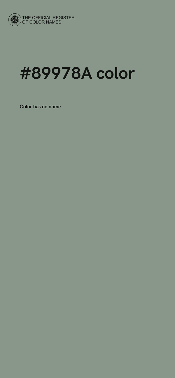 #89978A color image