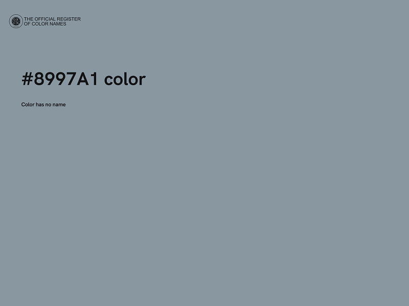 #8997A1 color image