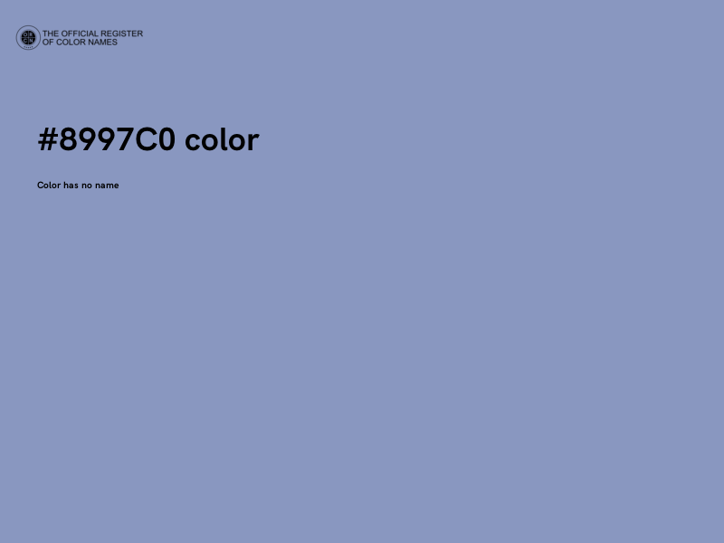 #8997C0 color image