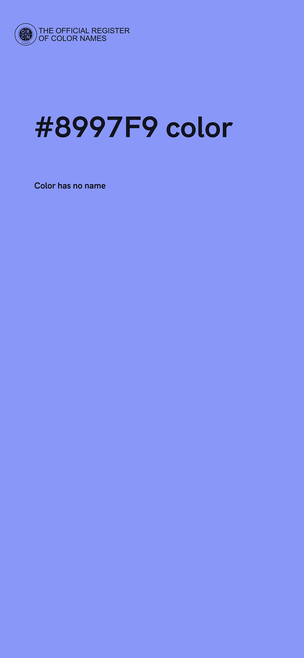 #8997F9 color image