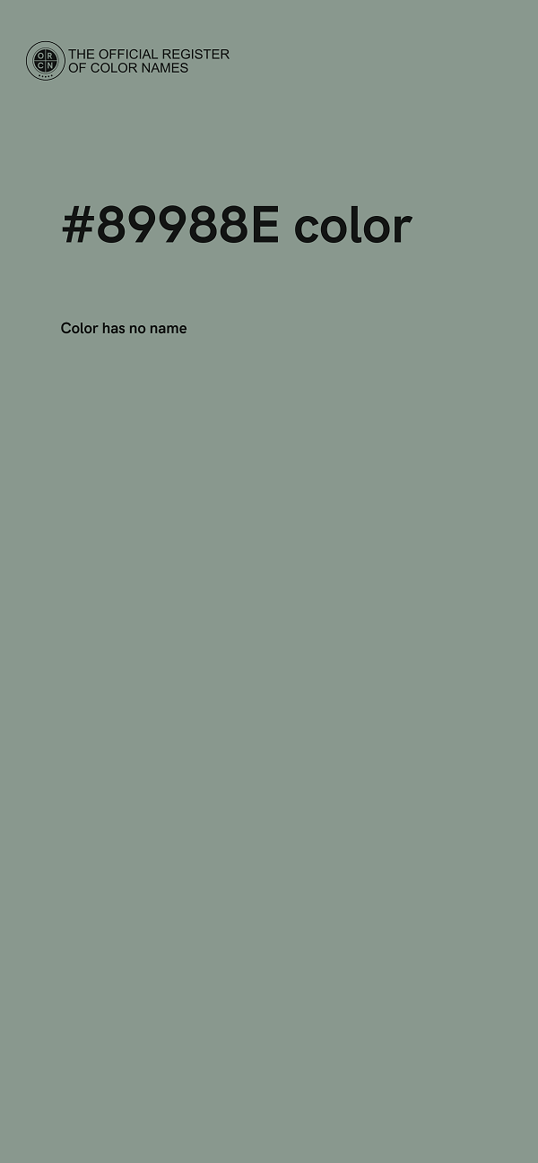 #89988E color image