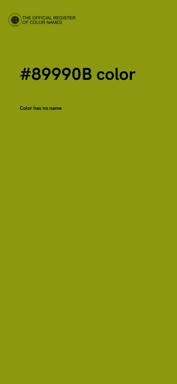 #89990B color image