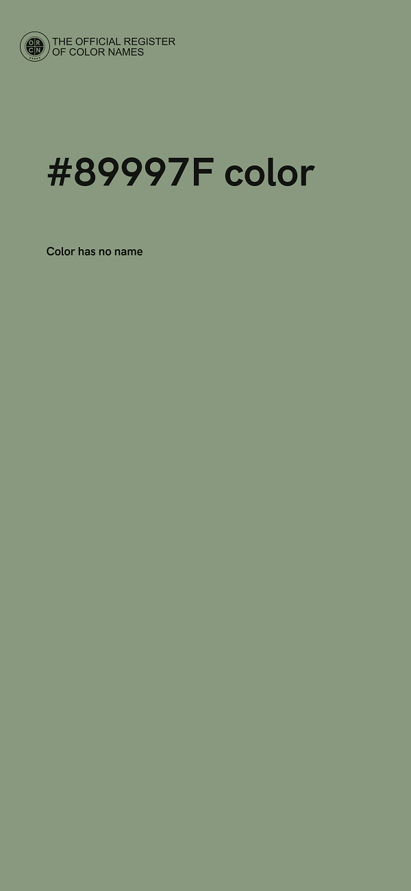 #89997F color image