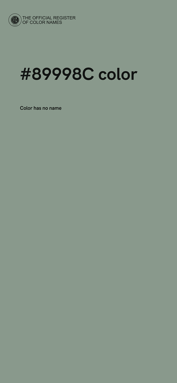 #89998C color image