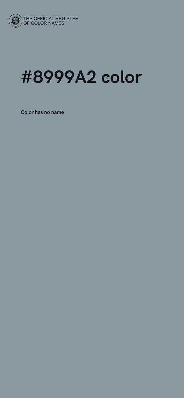 #8999A2 color image