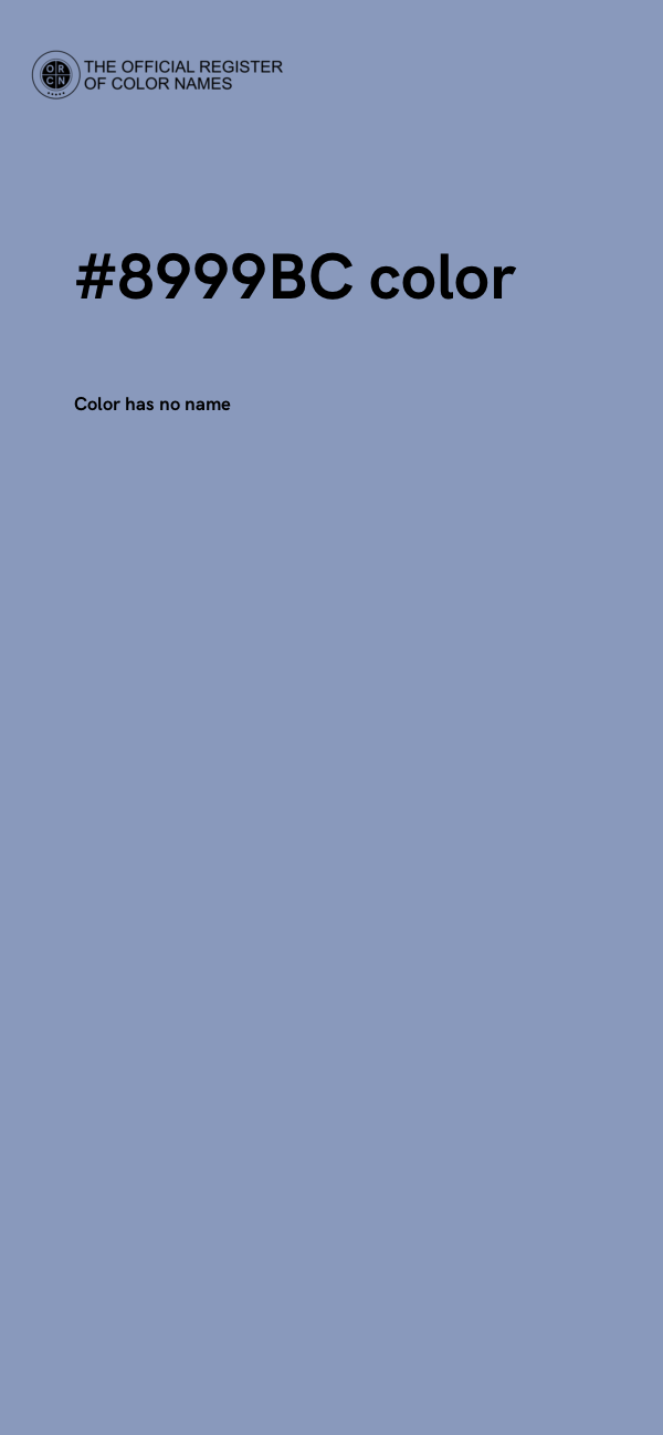 #8999BC color image