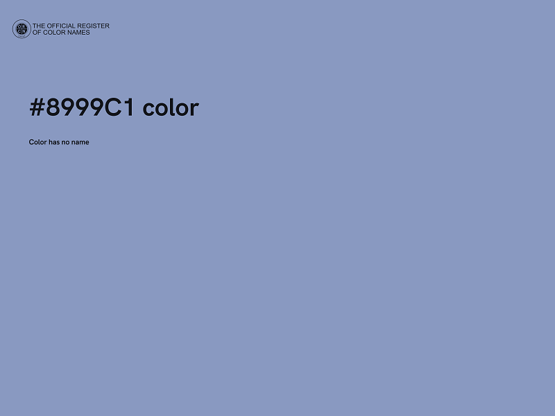 #8999C1 color image