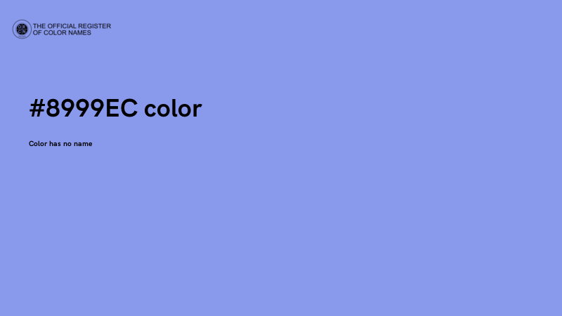 #8999EC color image