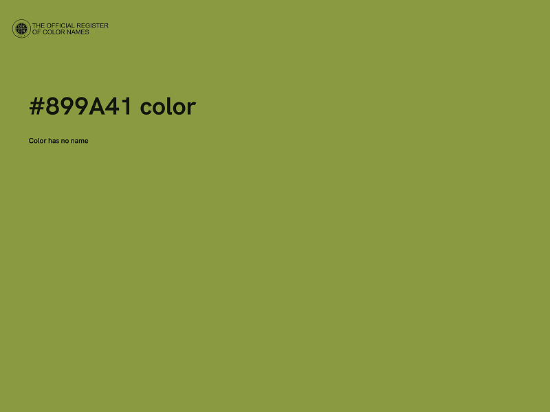 #899A41 color image