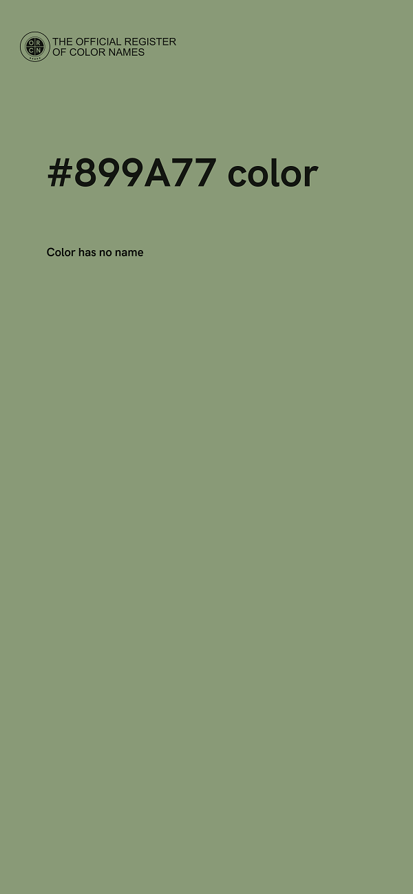 #899A77 color image
