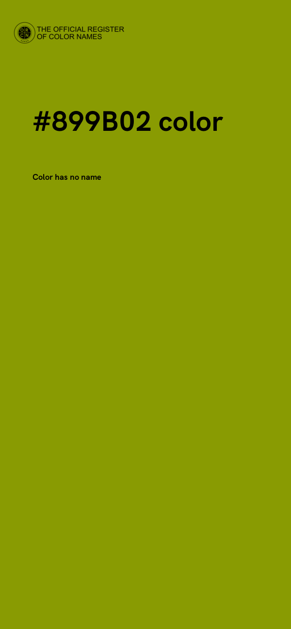 #899B02 color image