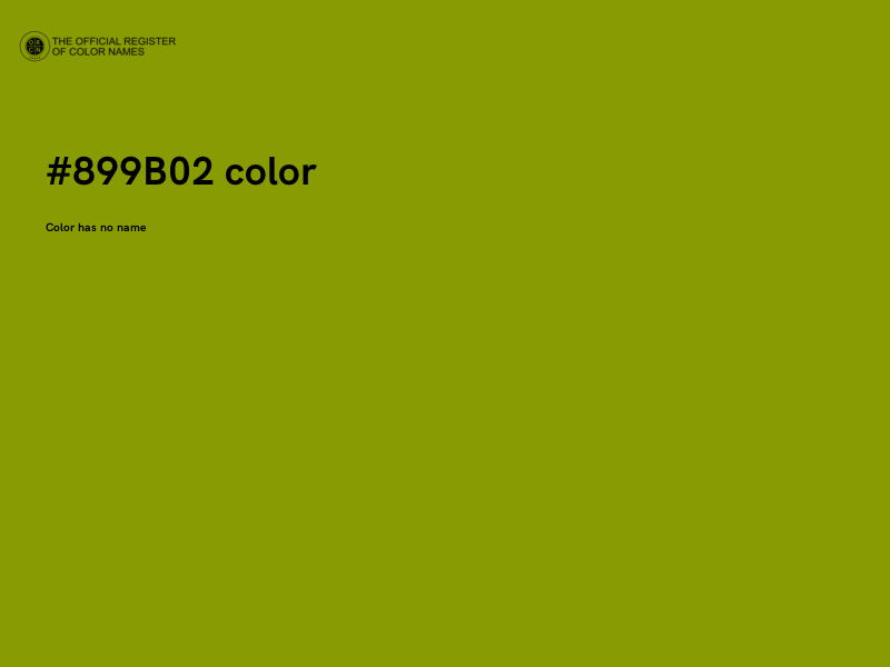 #899B02 color image