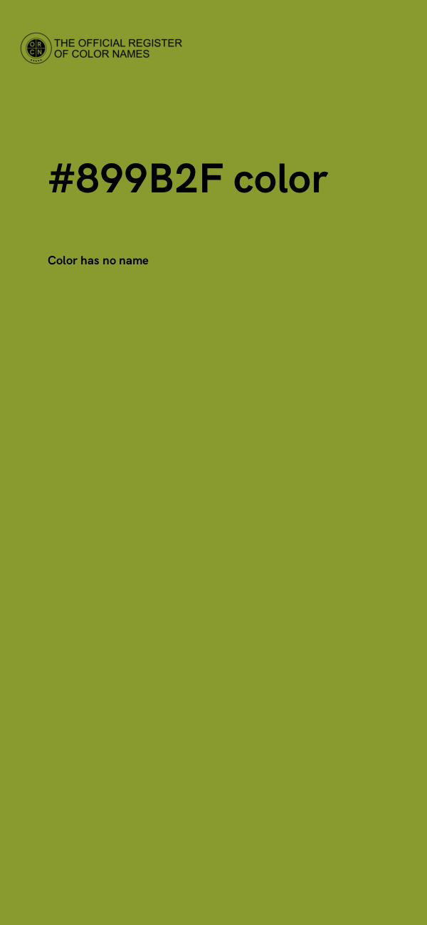 #899B2F color image
