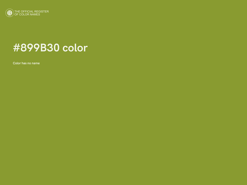 #899B30 color image