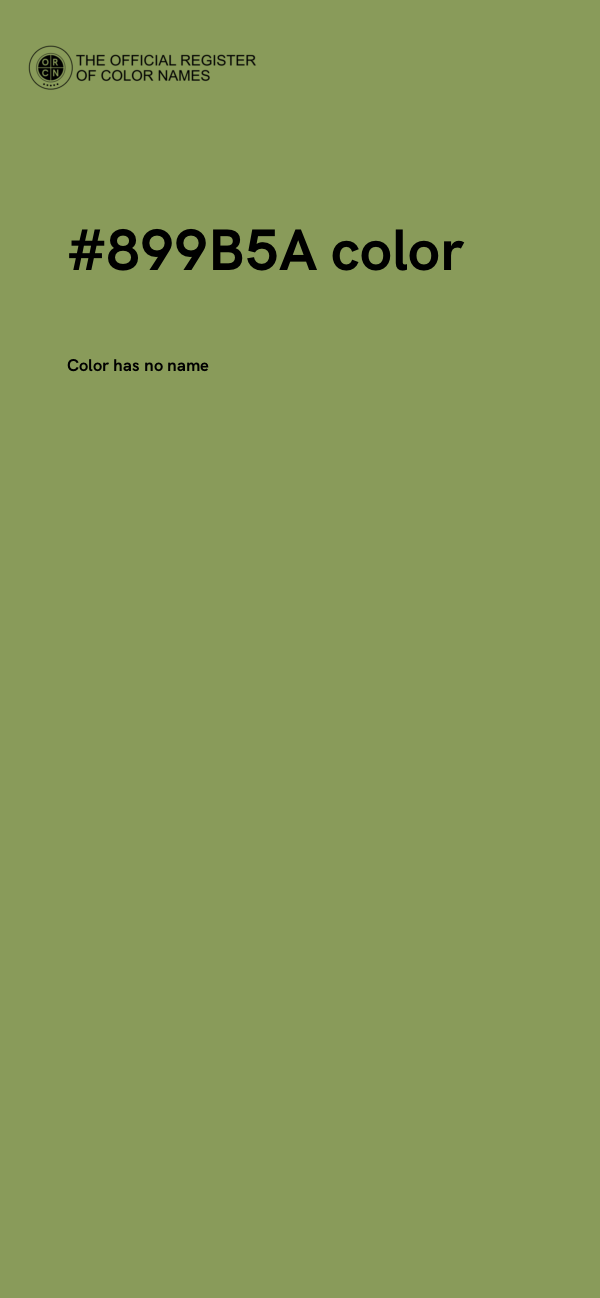 #899B5A color image
