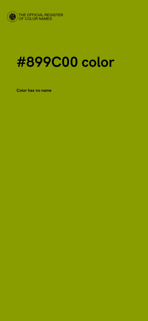#899C00 color image