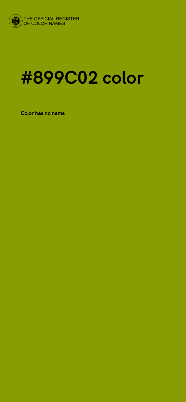 #899C02 color image