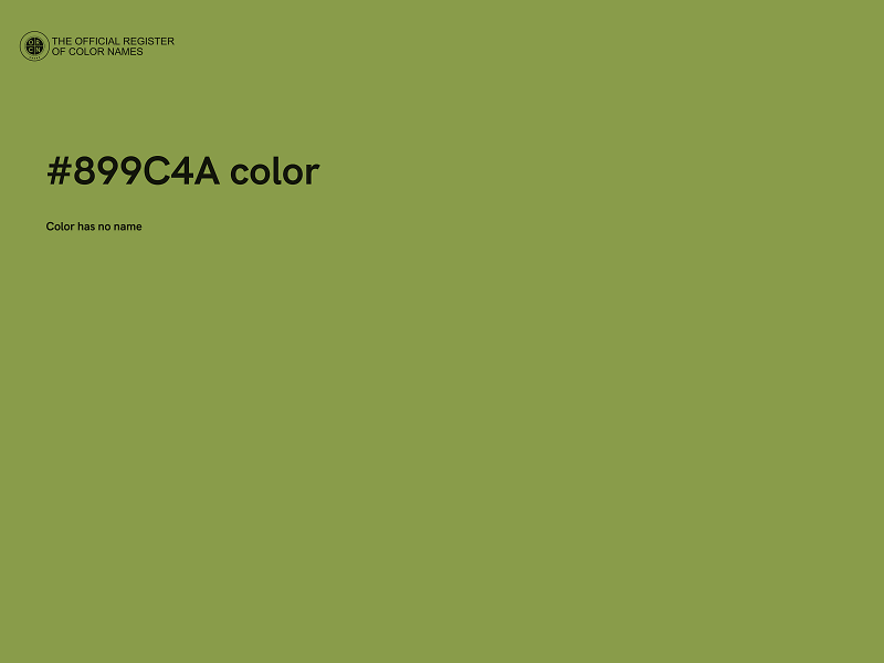 #899C4A color image