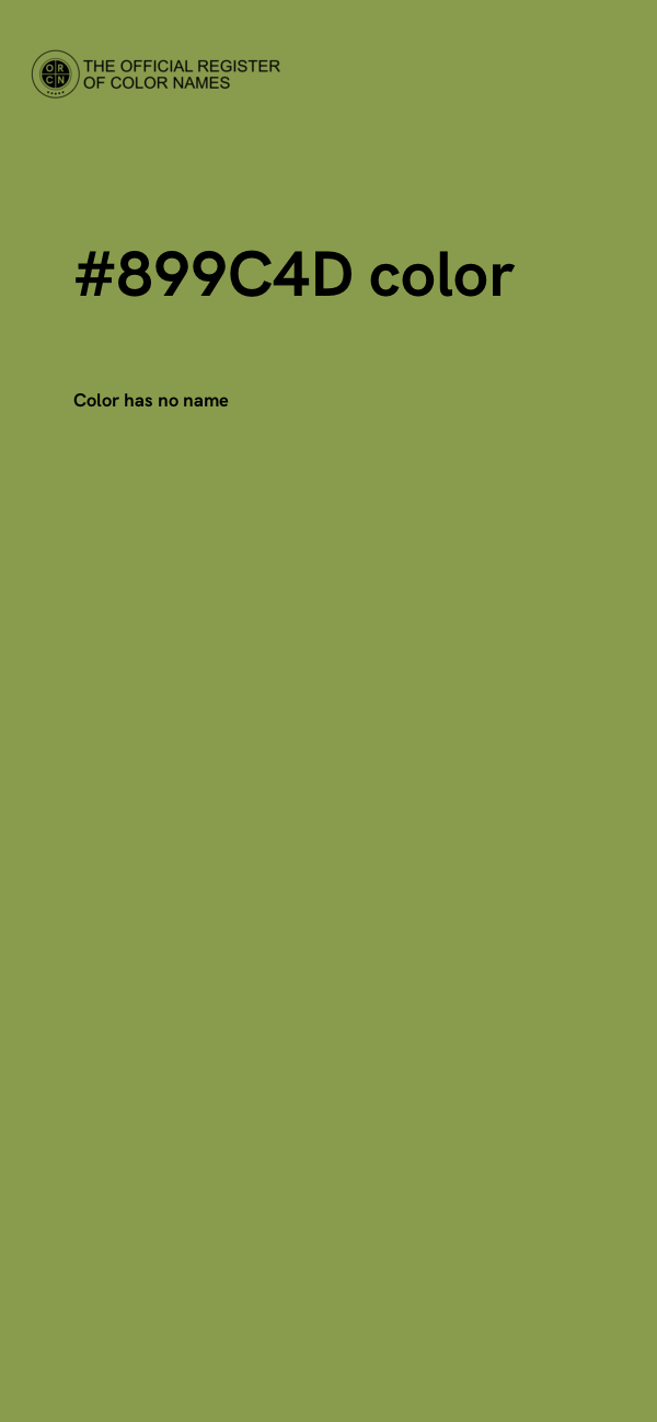 #899C4D color image