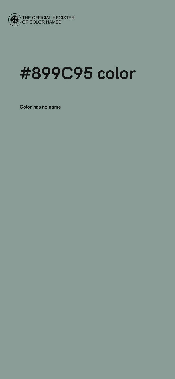 #899C95 color image