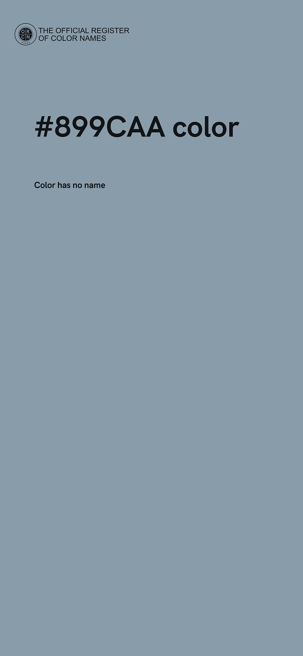 #899CAA color image
