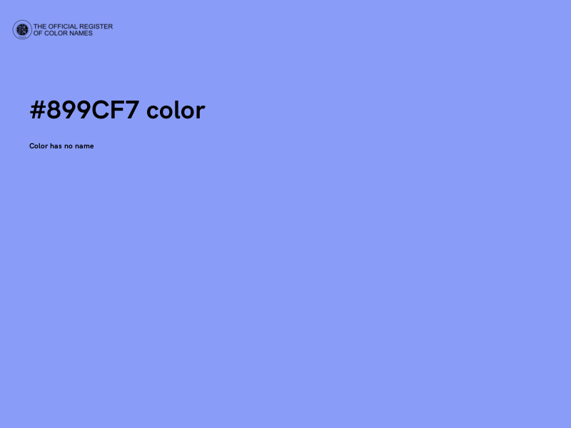 #899CF7 color image