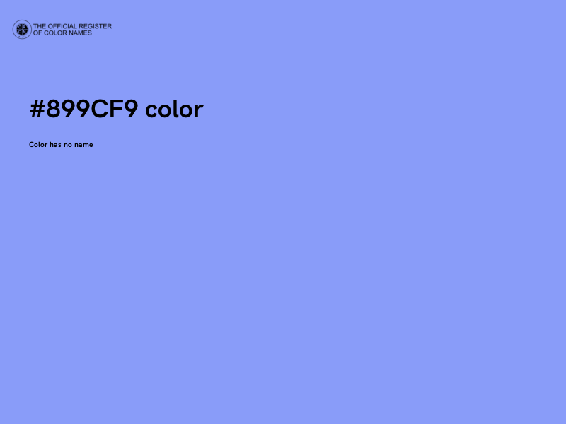 #899CF9 color image