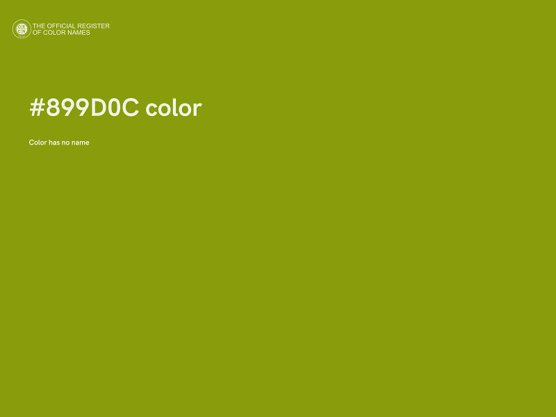 #899D0C color image