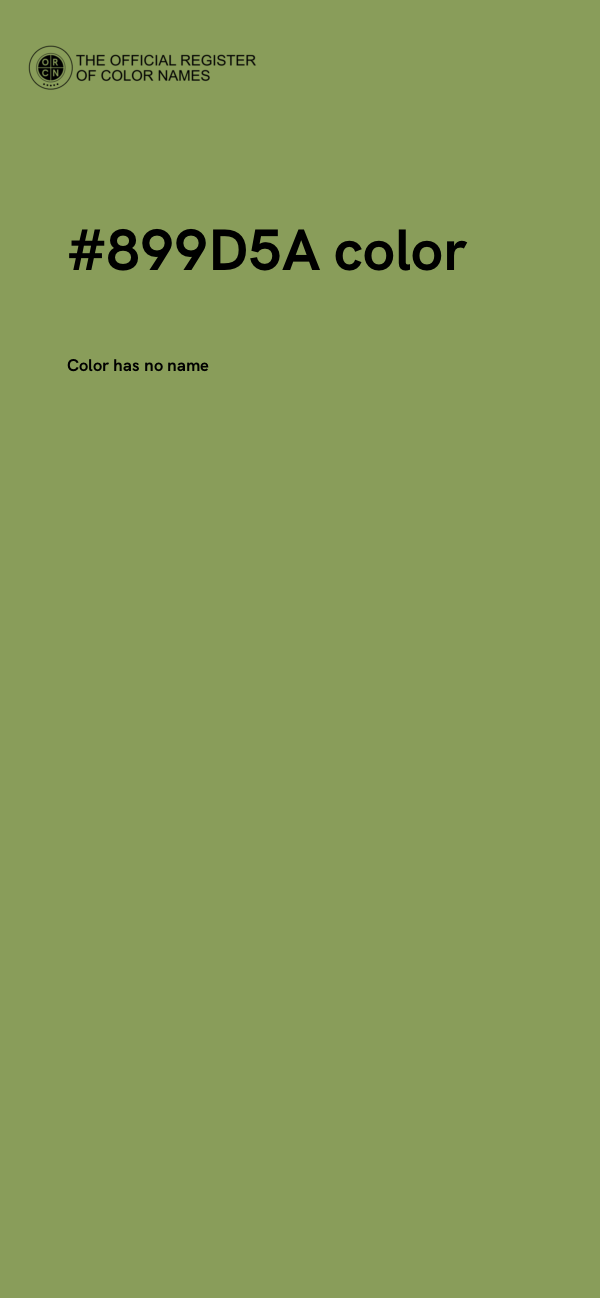 #899D5A color image