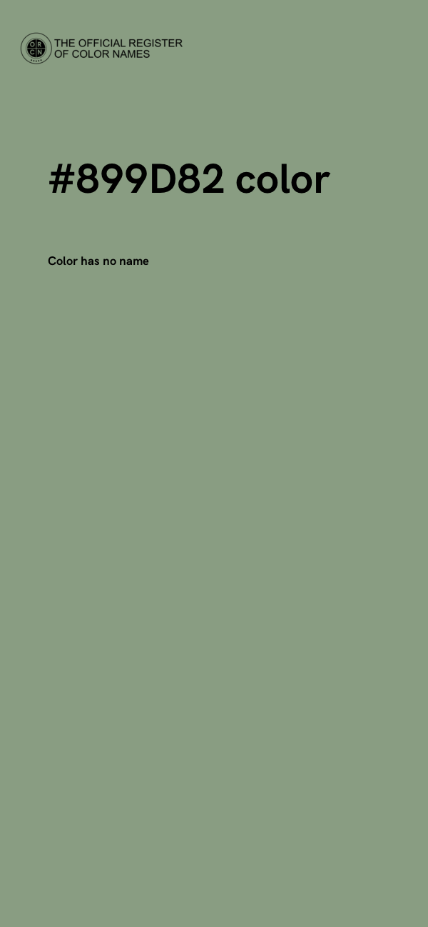 #899D82 color image