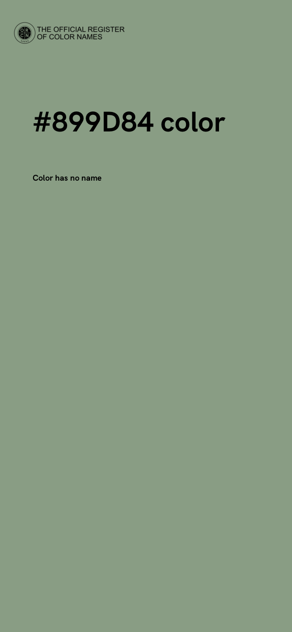 #899D84 color image