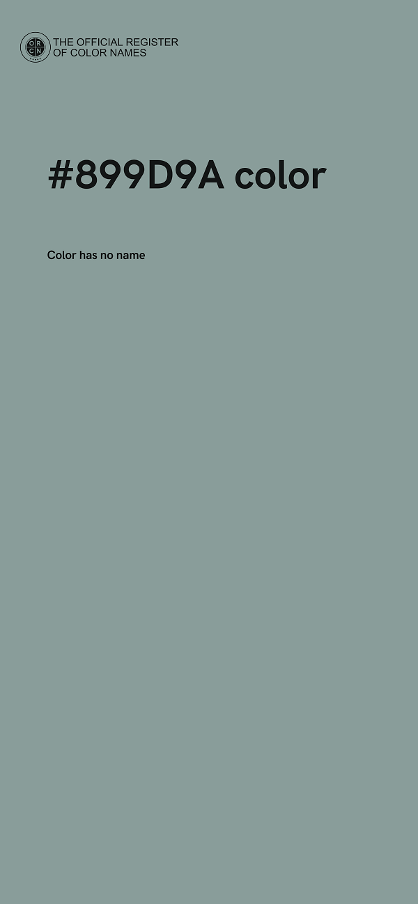 #899D9A color image