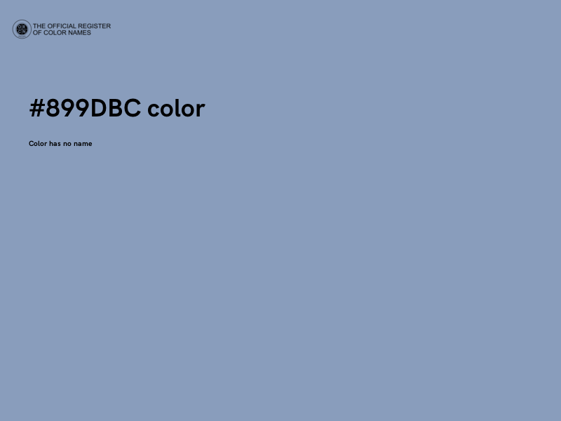 #899DBC color image
