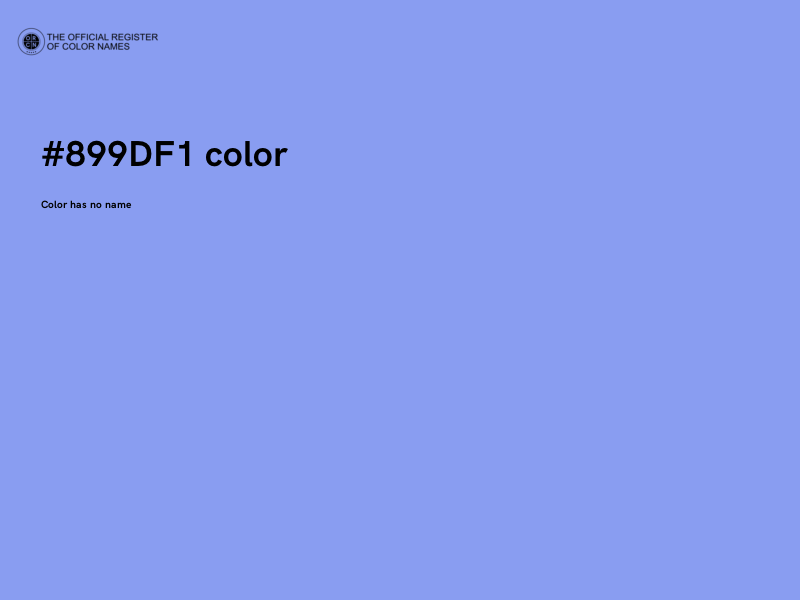 #899DF1 color image