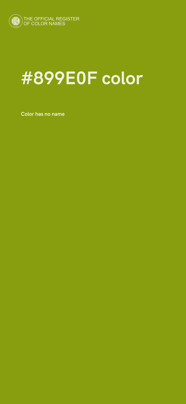 #899E0F color image