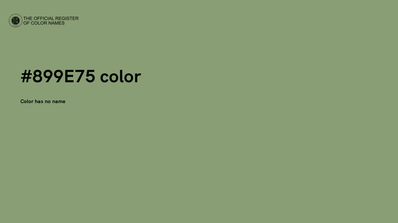 #899E75 color image