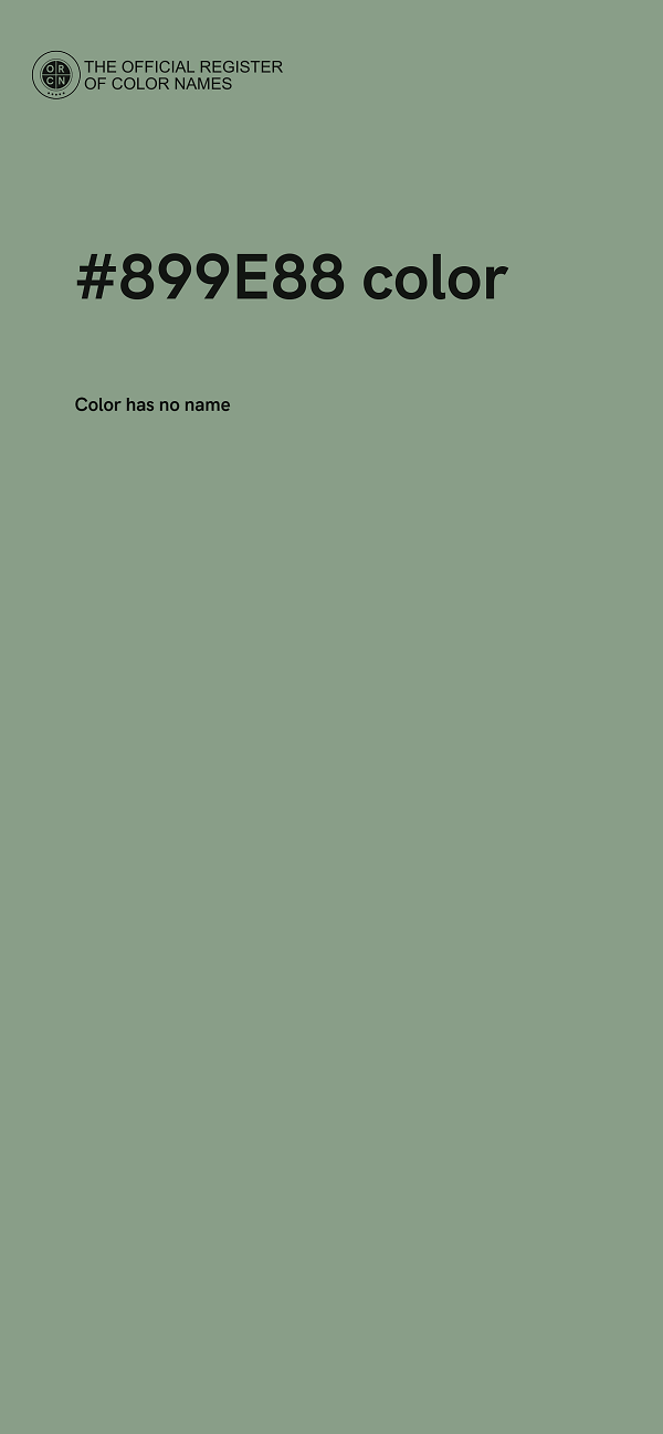 #899E88 color image