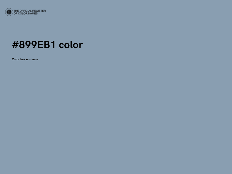 #899EB1 color image