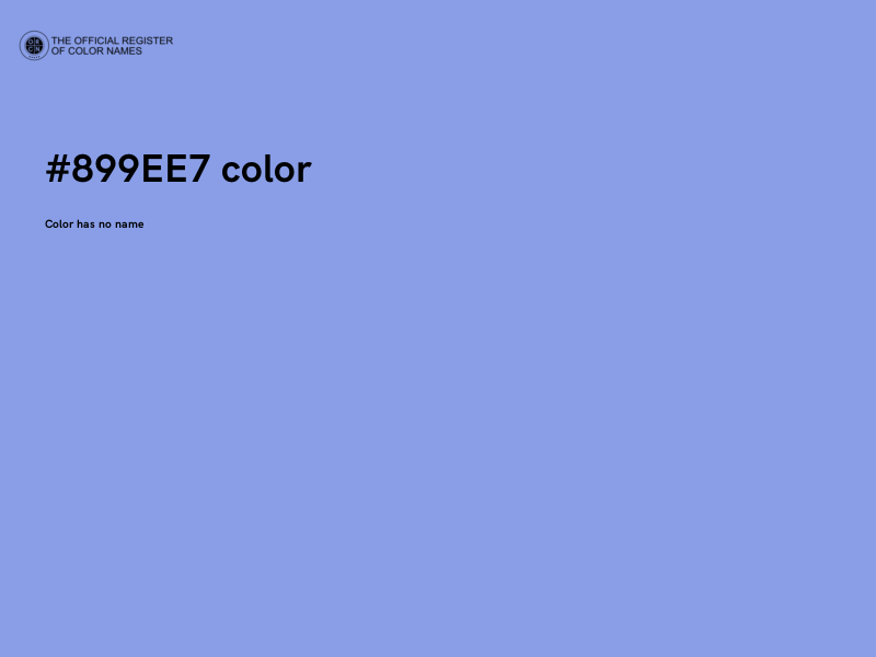 #899EE7 color image