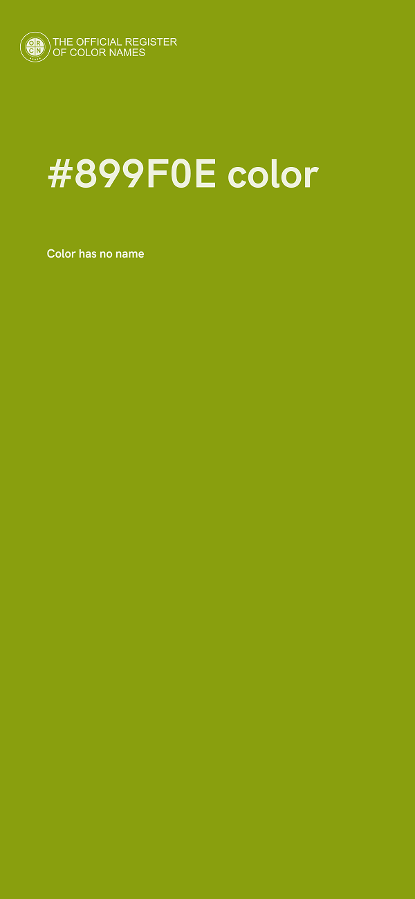 #899F0E color image