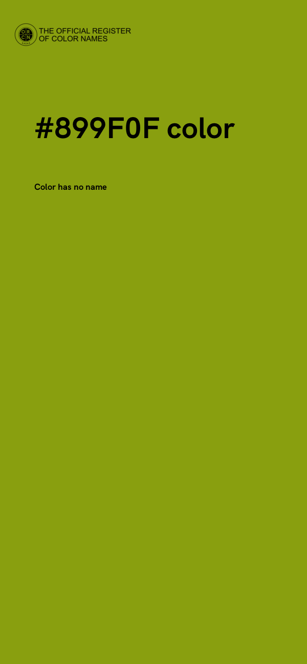 #899F0F color image