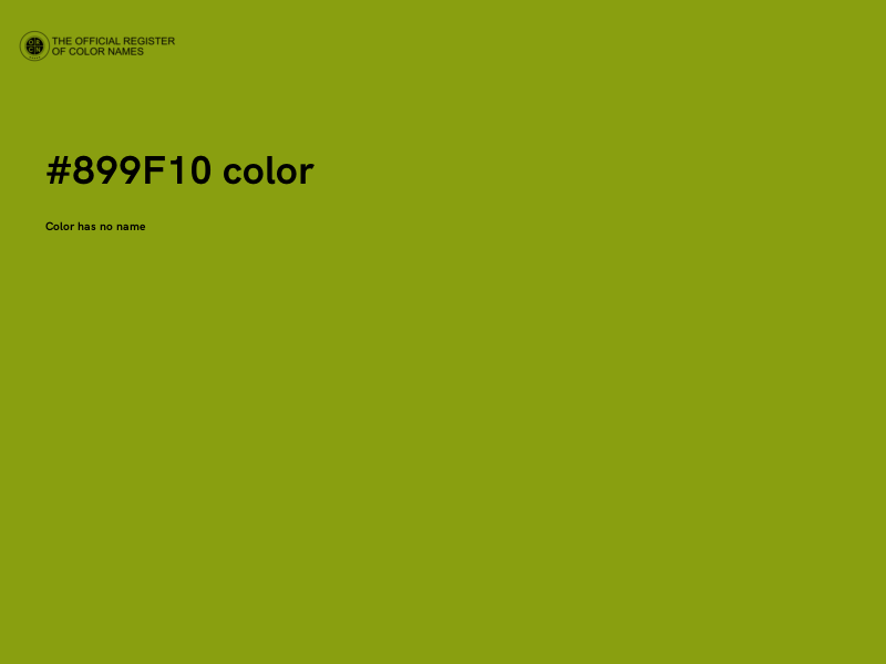 #899F10 color image