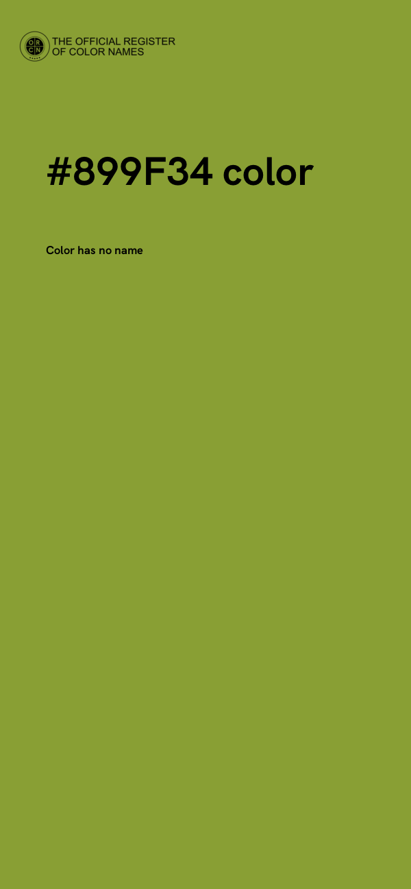 #899F34 color image