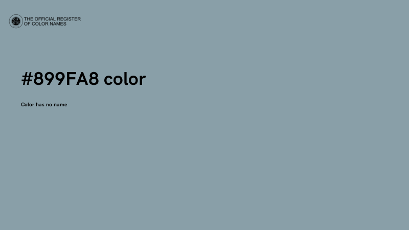 #899FA8 color image