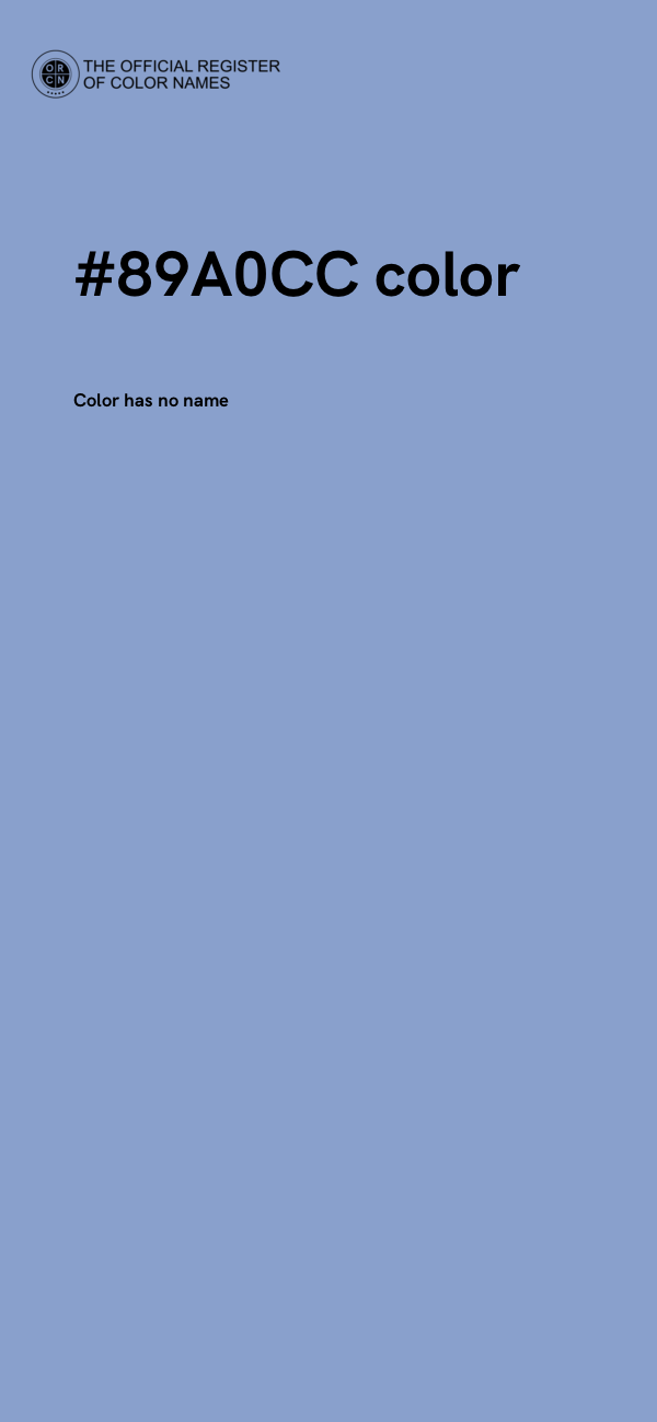 #89A0CC color image
