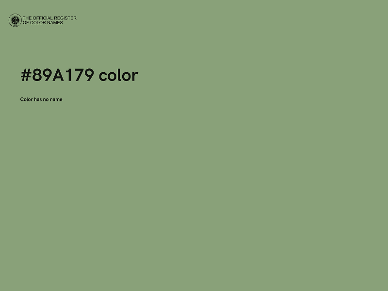 #89A179 color image